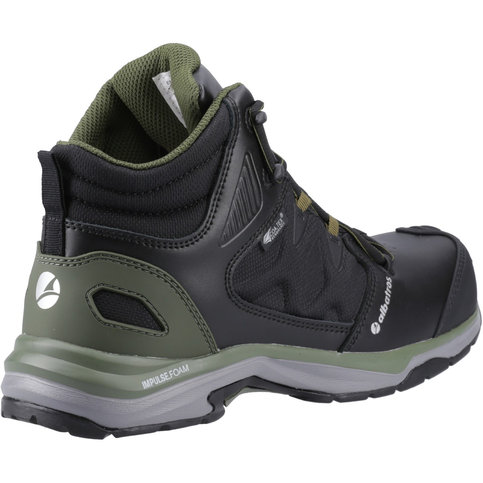 Albatros Ultratrail Olive Ctx Mid Safety Boot ESD WR HRO SRC worn