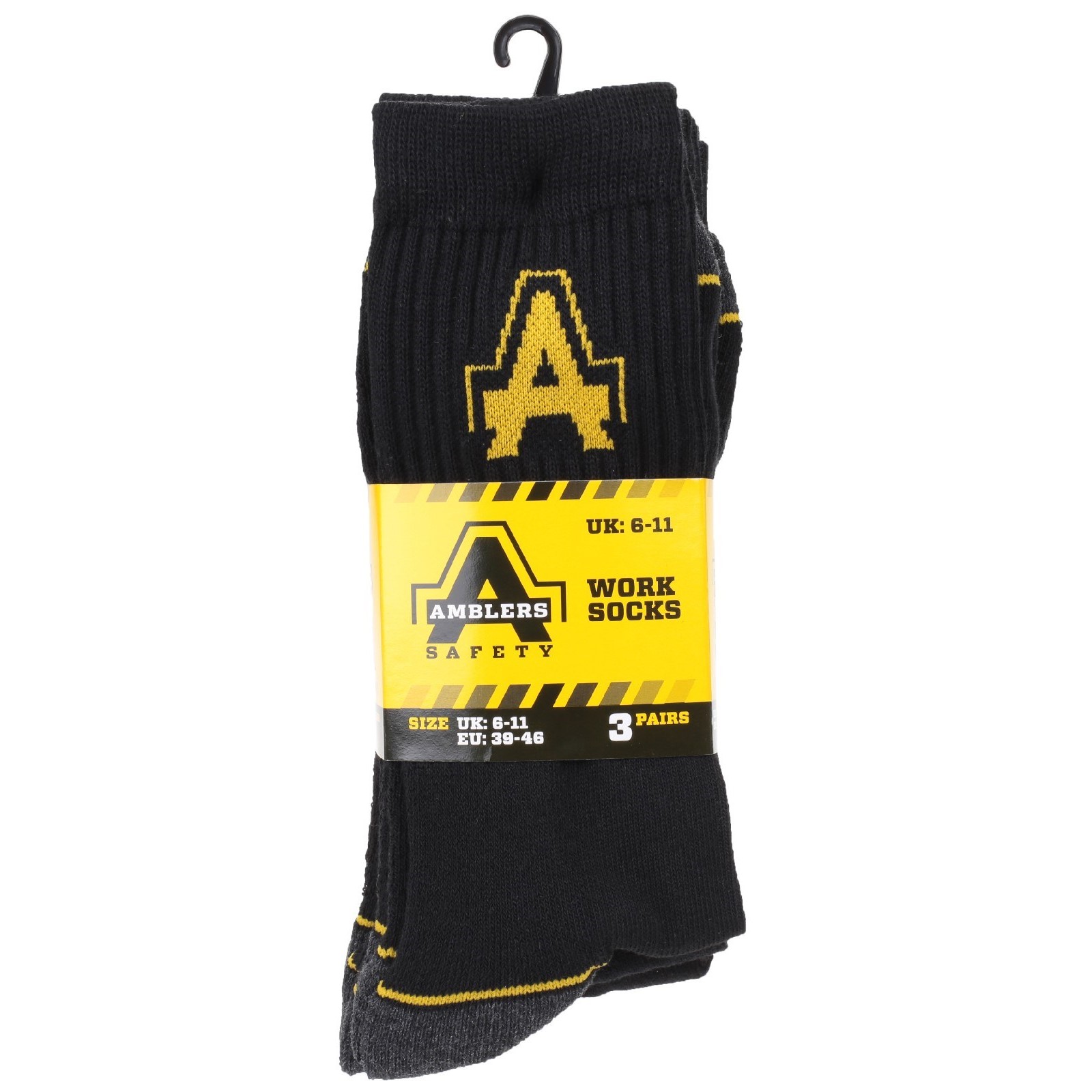 Amblers Work Socks 3pk, detail