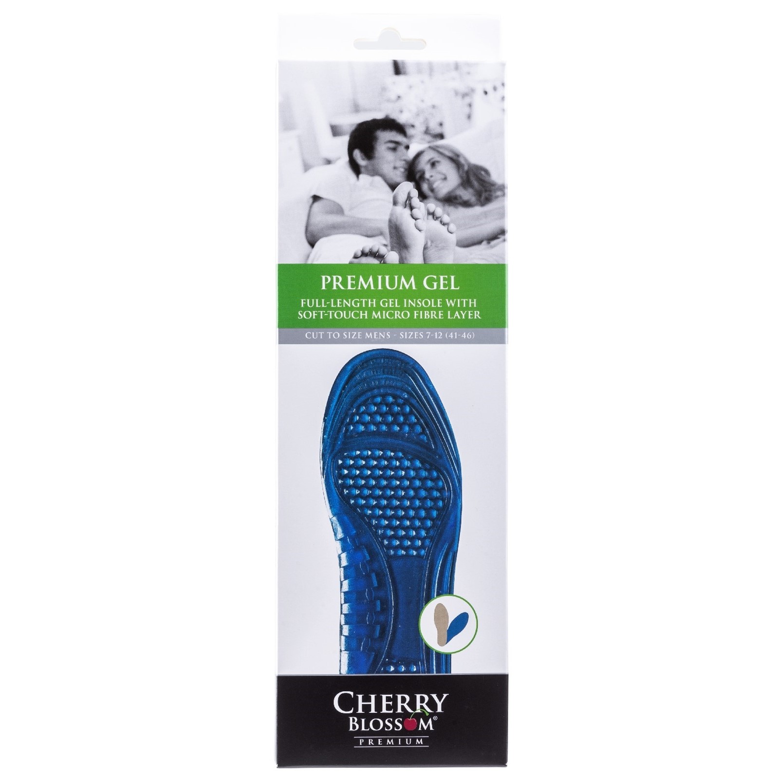 Cherry Blossom Premium Gel Mens Insoles worn