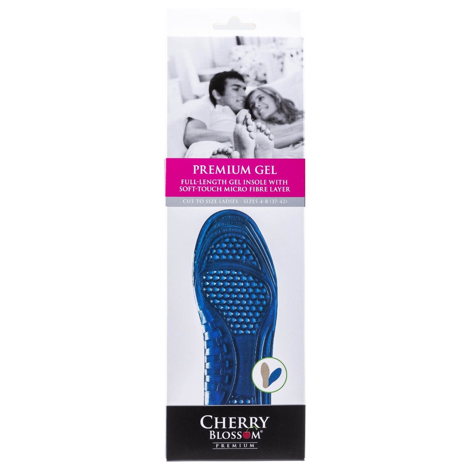 Cherry Blossom Premium Gel Womens Insoles worn