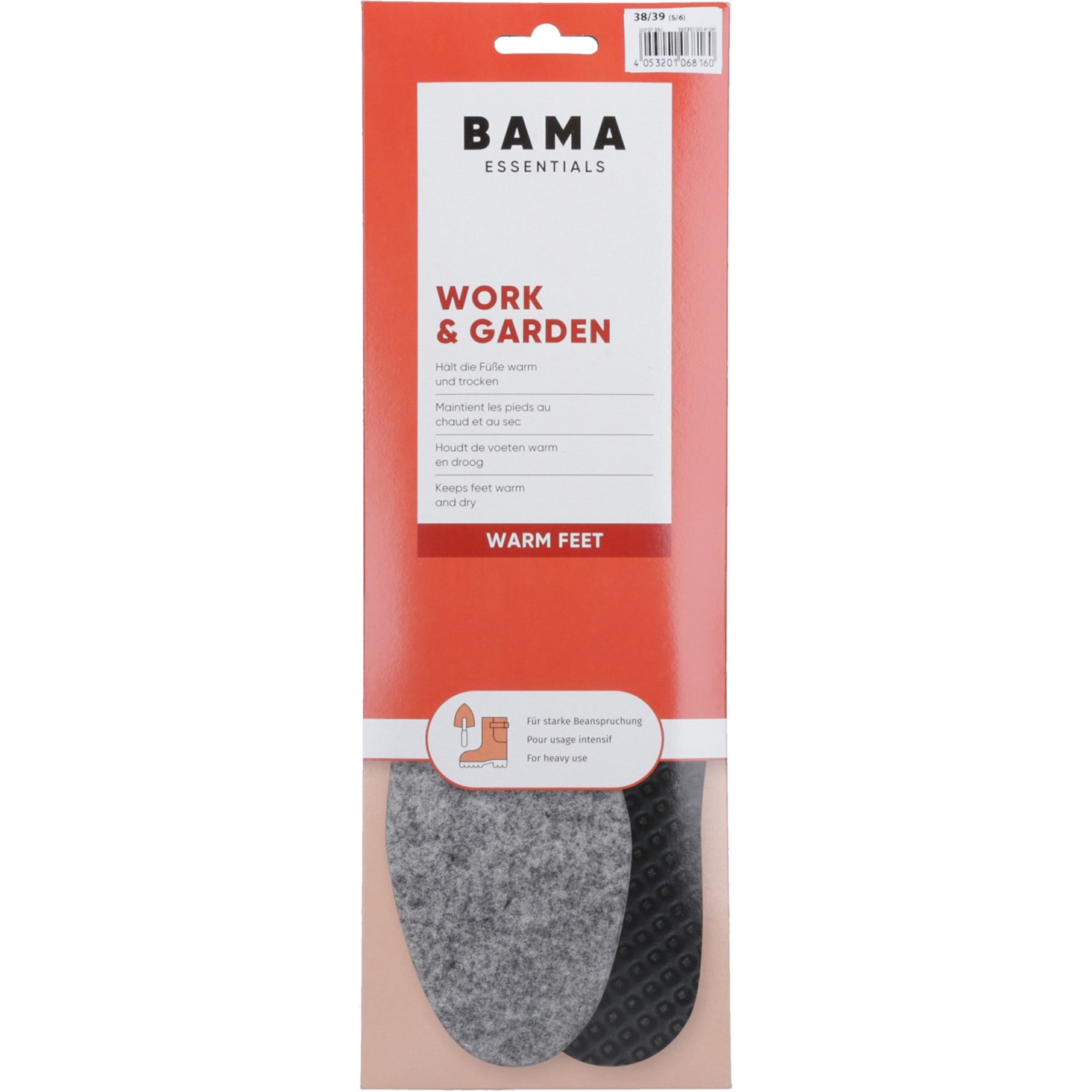 Dasco Bama Essentials Work & Garden Insoles