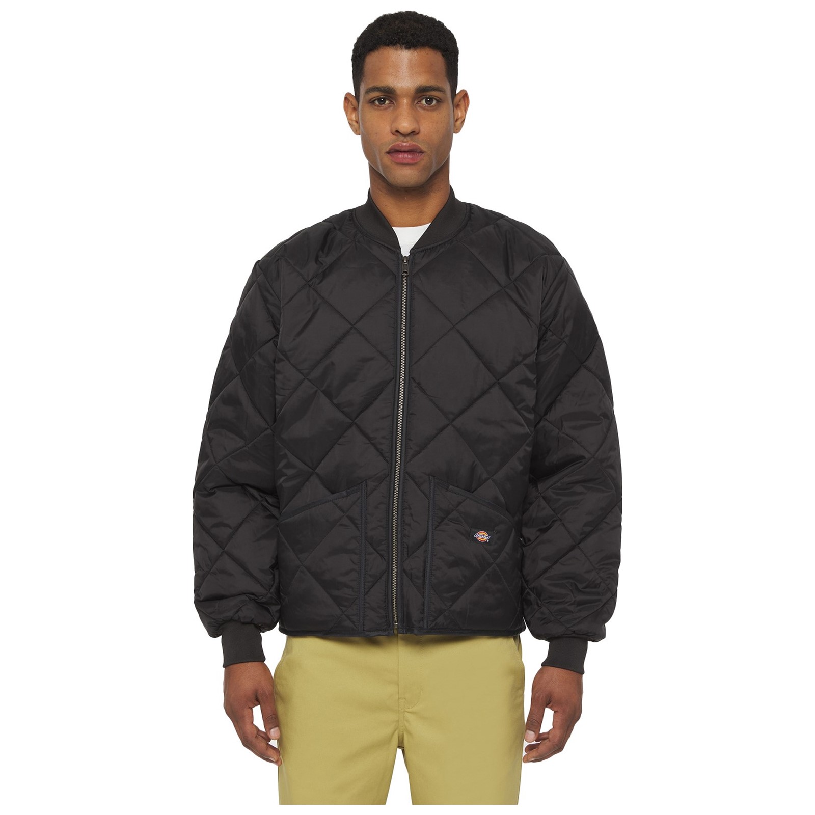 Diamond Quilted Nylon Jacket