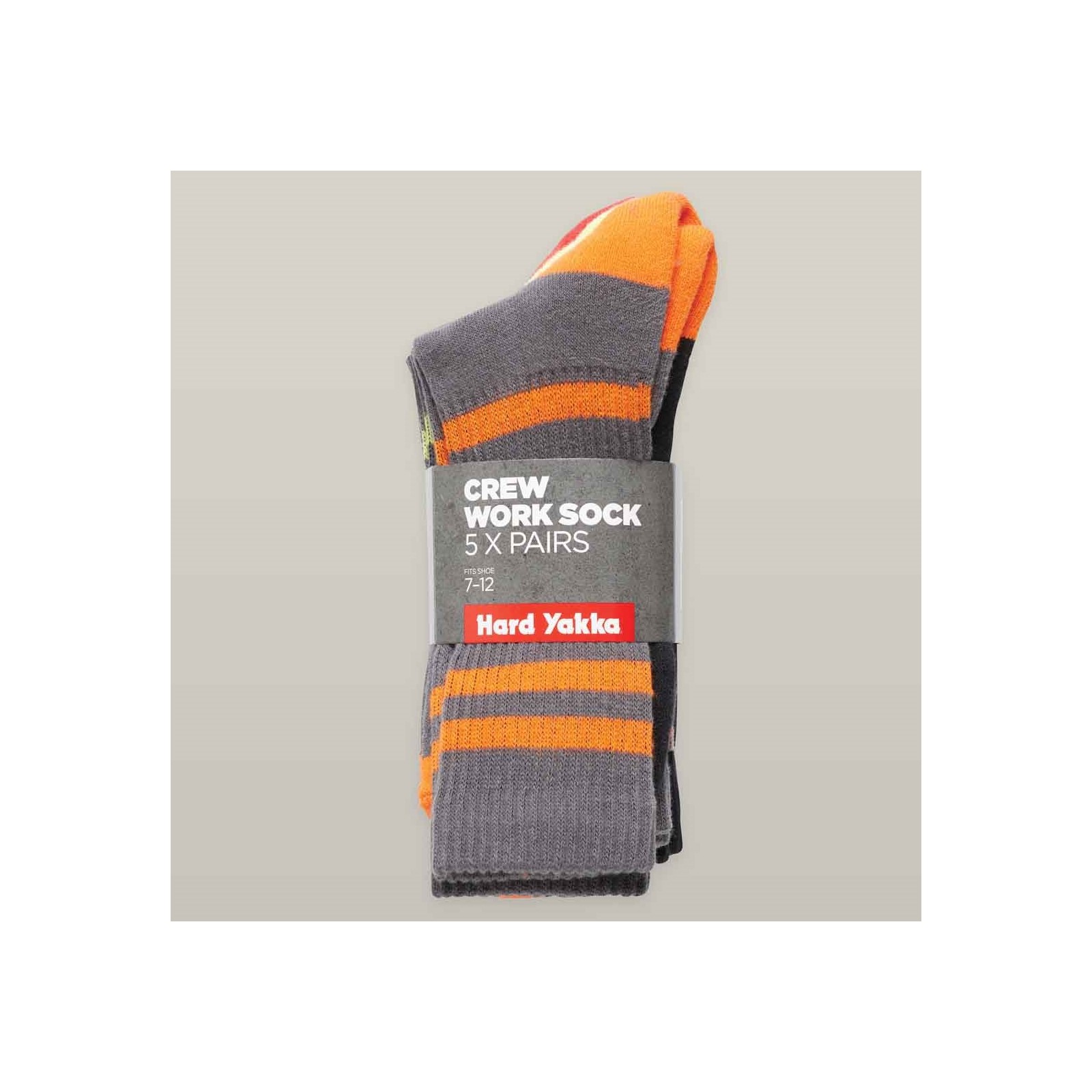 Crew Five Pack Worksock, detail