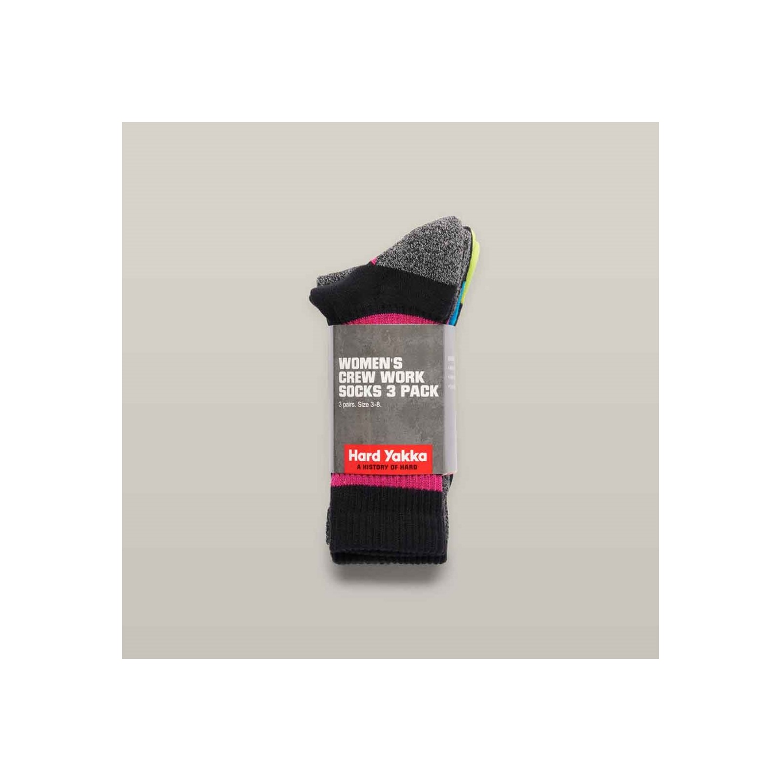 Crew 3 Pack Work Sock, detail