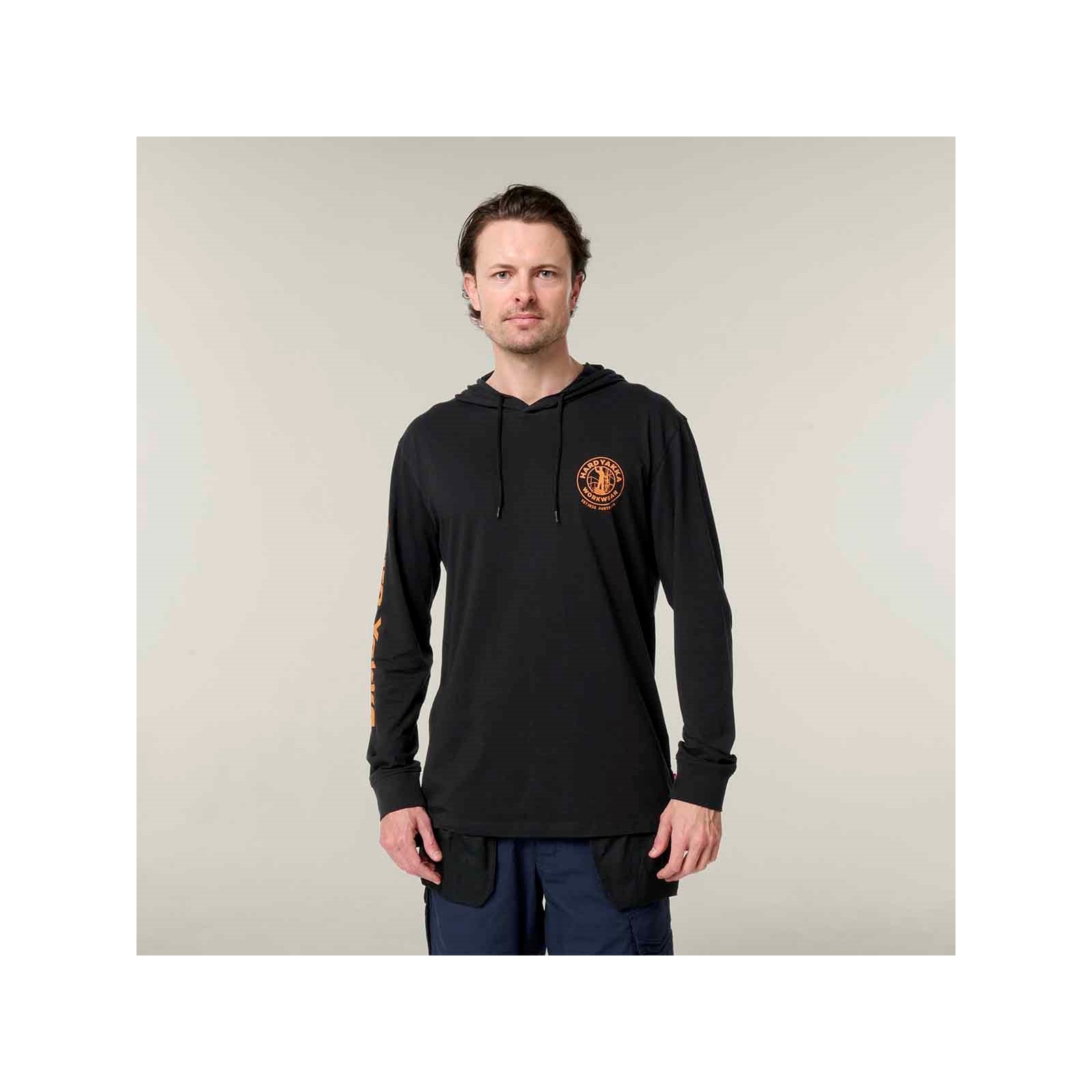 Hooded Long Sleeve Tee, front