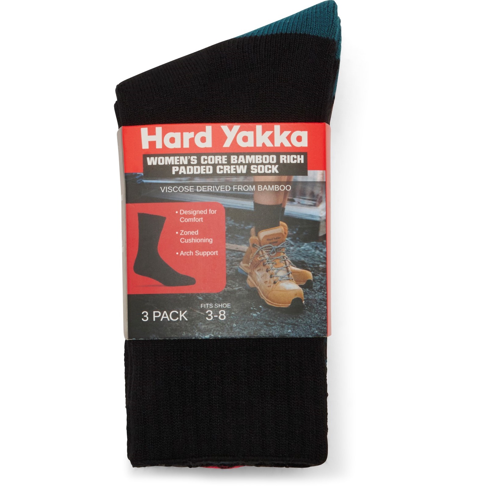 Women's Core Bamboo Crew Sock - 3 Pack, detail