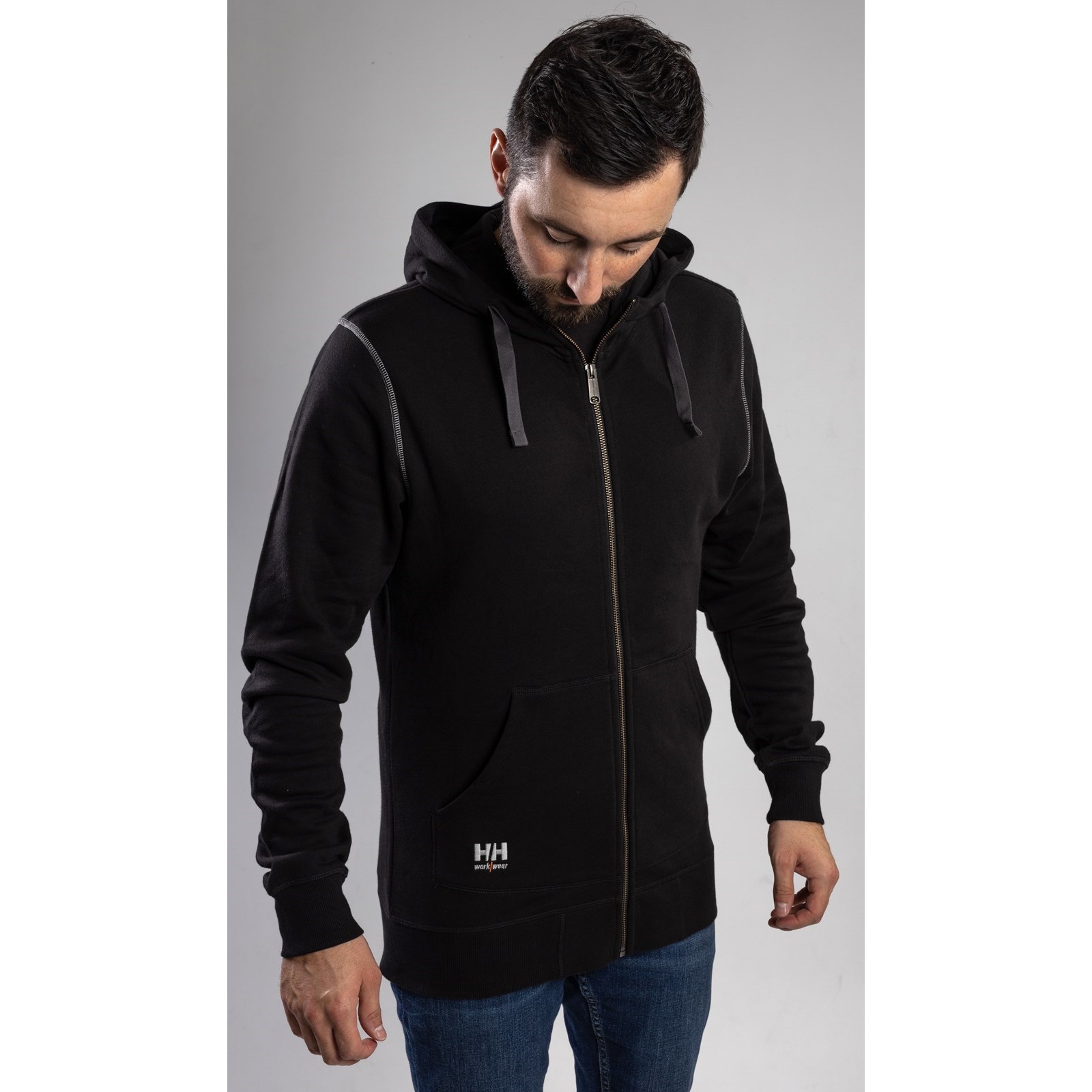 Oxford Zip Hoodie, front