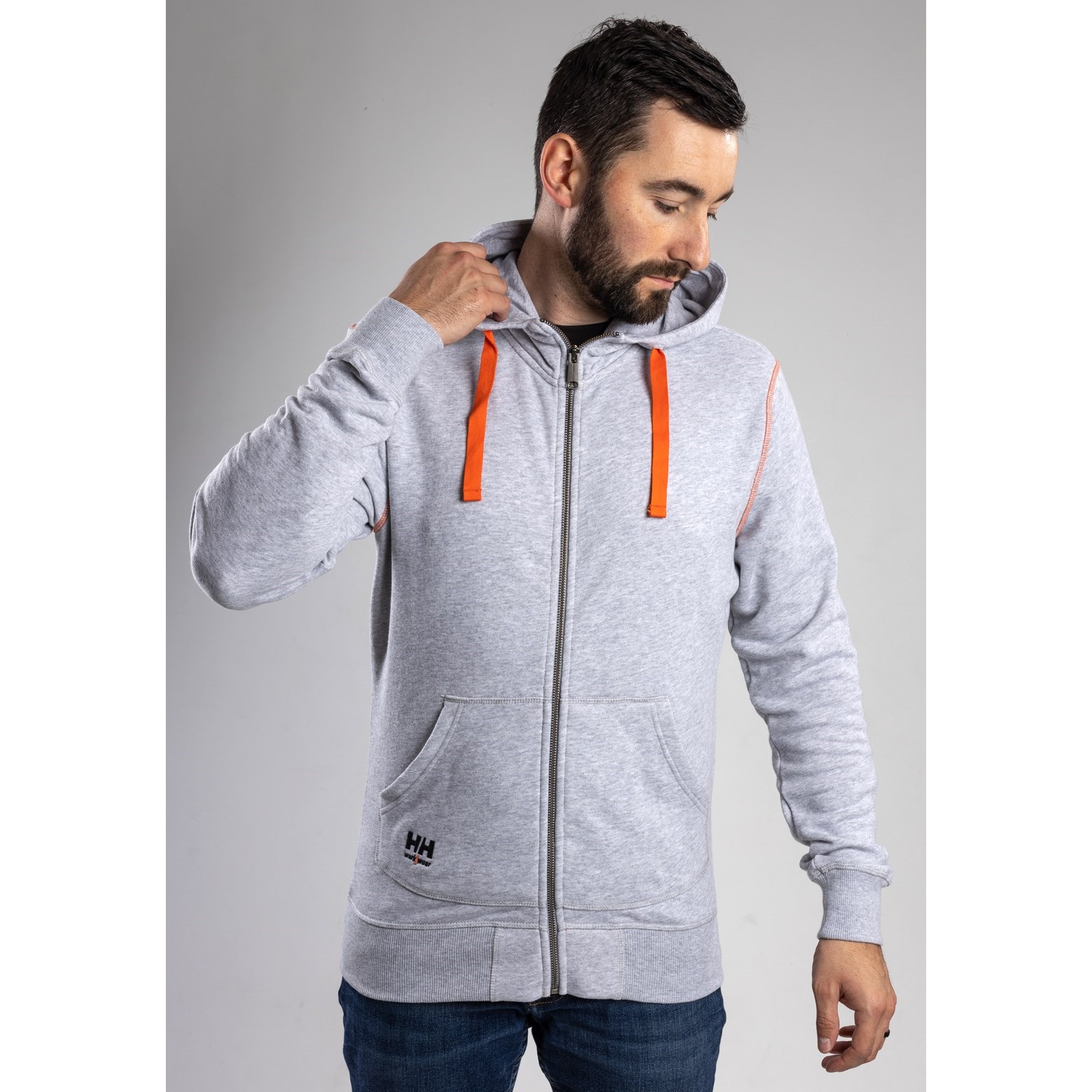Oxford Zip Hoodie, front