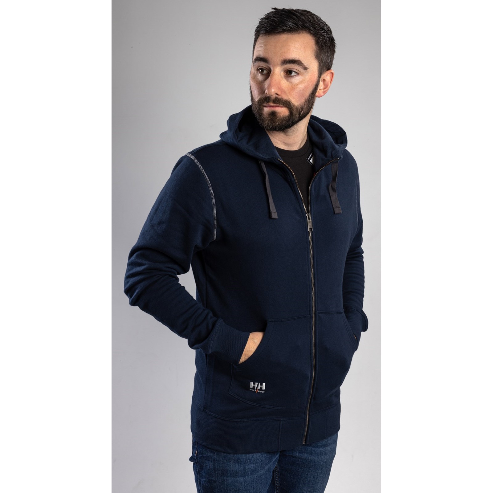 Oxford Zip Hoodie, front