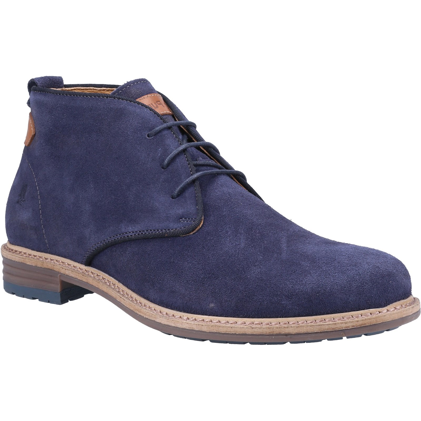 Hush Puppies Jonas Suede Mens Boots Men's Desert Lace Chukka Navy | eBay