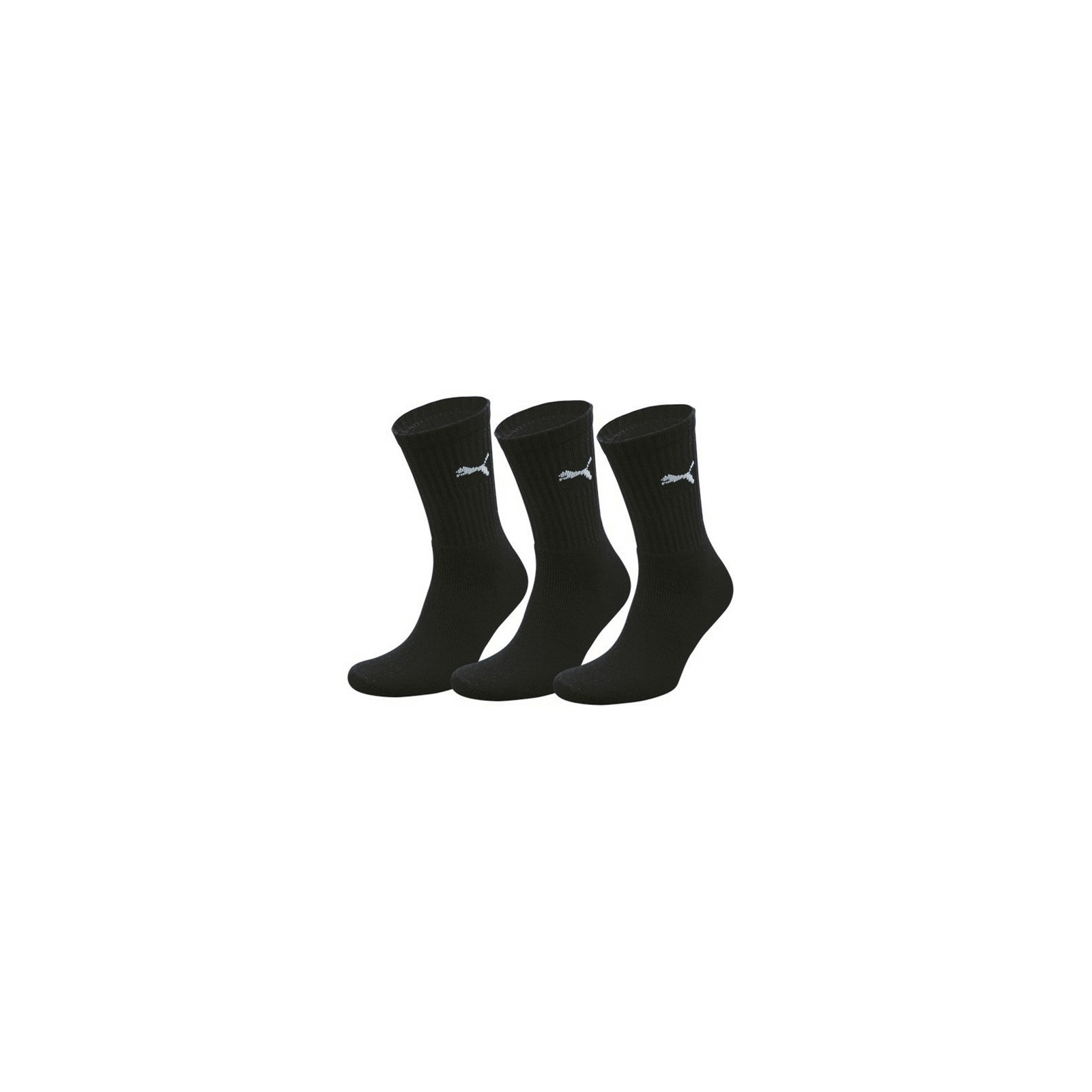 Puma Unisex Crew Socks 3PR PK Black Size UK Itm EU Itm eBay