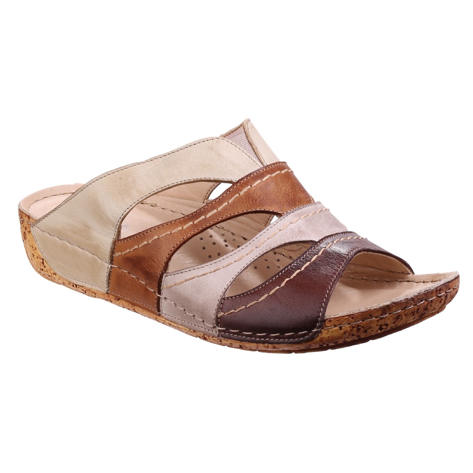 Riva para mujer cavalino Cuero Marrón Multi Talla Riva para mujer cavalino Cuero Marrón Multi Talla