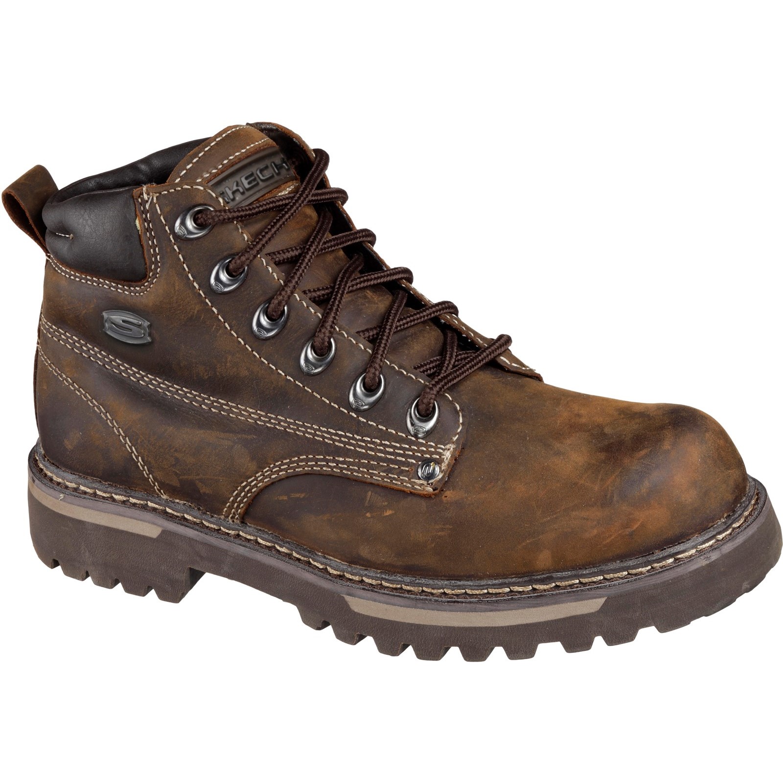 Skechers Herren Cool Cat - Bully II Lederstiefel Schnürschuhe Outdoor Stiefel Skechers Herren Cool Cat - Bully II Lederstiefel Schnürschuhe Outdoor Stiefel