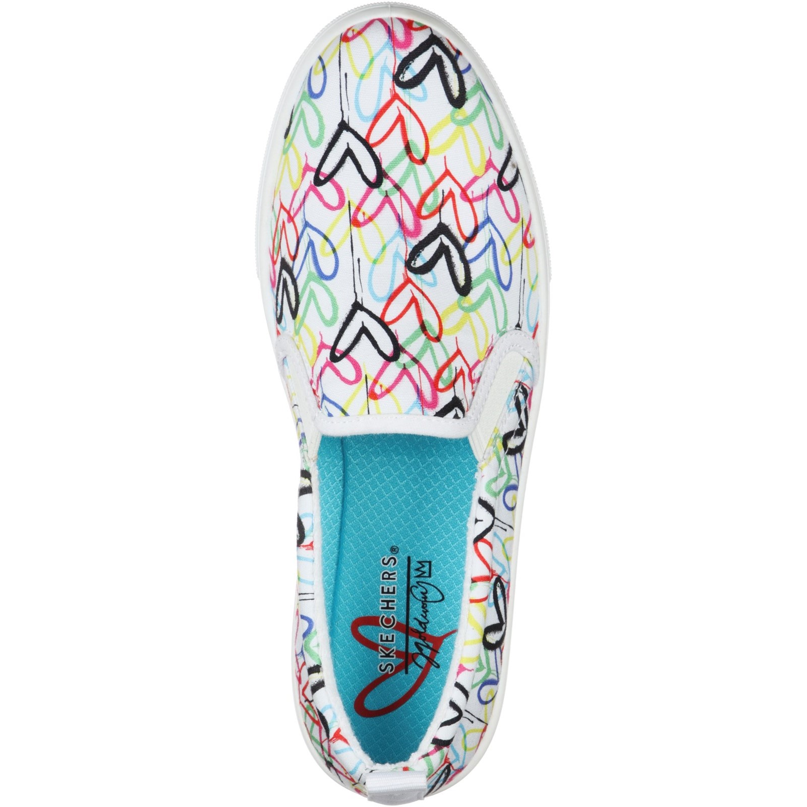 Skechers Poppy Drippin Love Slip On Ladies Shoes Women's Sneaker